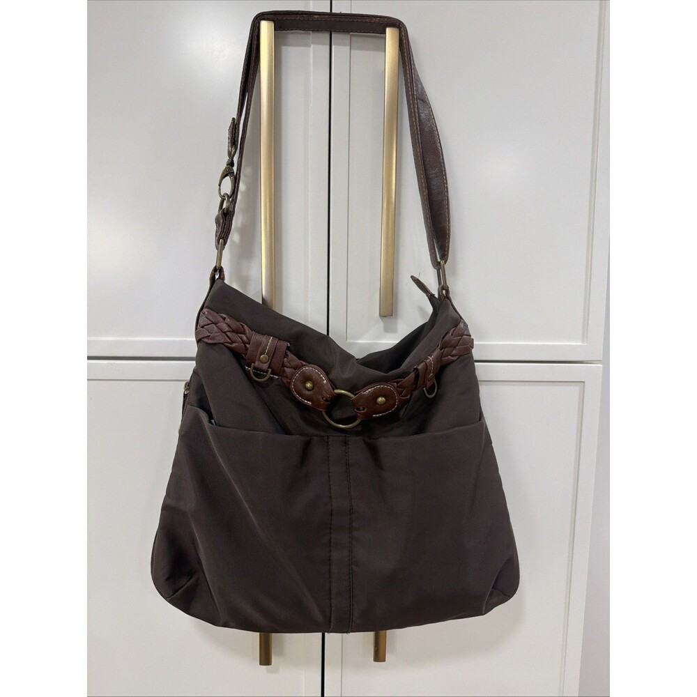 Travelon Brown Shoulder Bag with a leather band